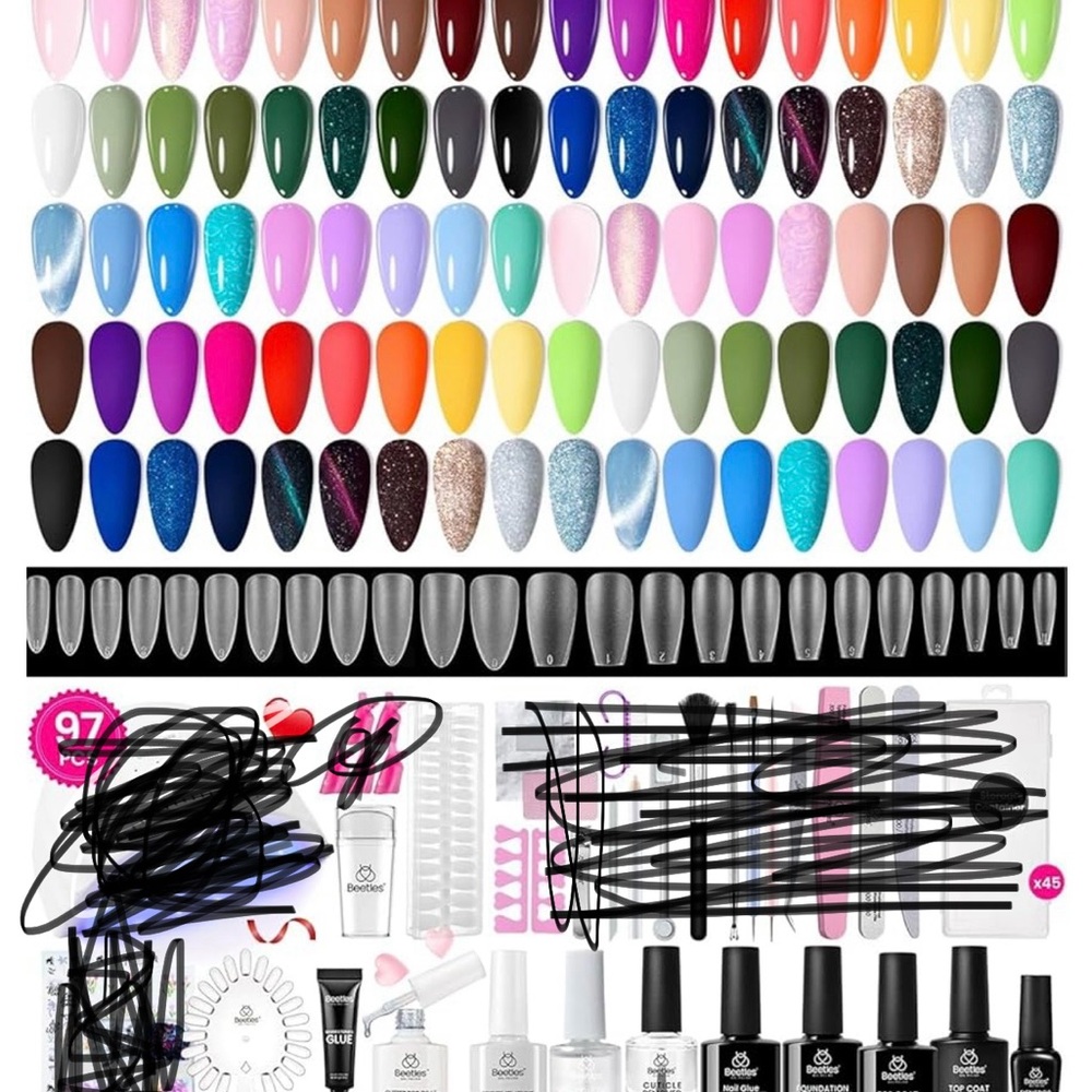 Nail Art Kit- Multicolor